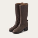 Ikar High Boots, waxed brown